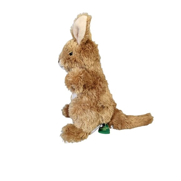 Wild Republic Kangaroo Plush Stuffed Animal 9" Brown Beige Soft Toy - Picture 6 of 9